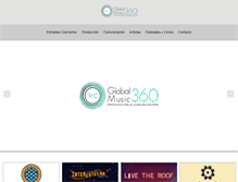 Tablet Screenshot of globalmusic360.com